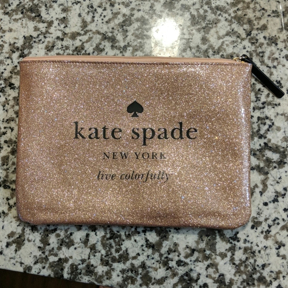 Kate Spade Sparkle Cosmetic Bag